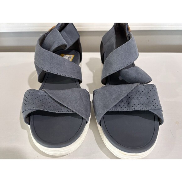 Dr. Scholl's Women's Time Off Fun Ankle Strap Sandal Blue Sz 10 - Picture 6 of 7